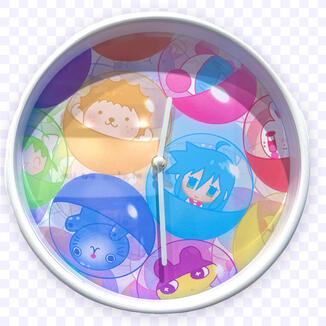 Gachapon capsule clock